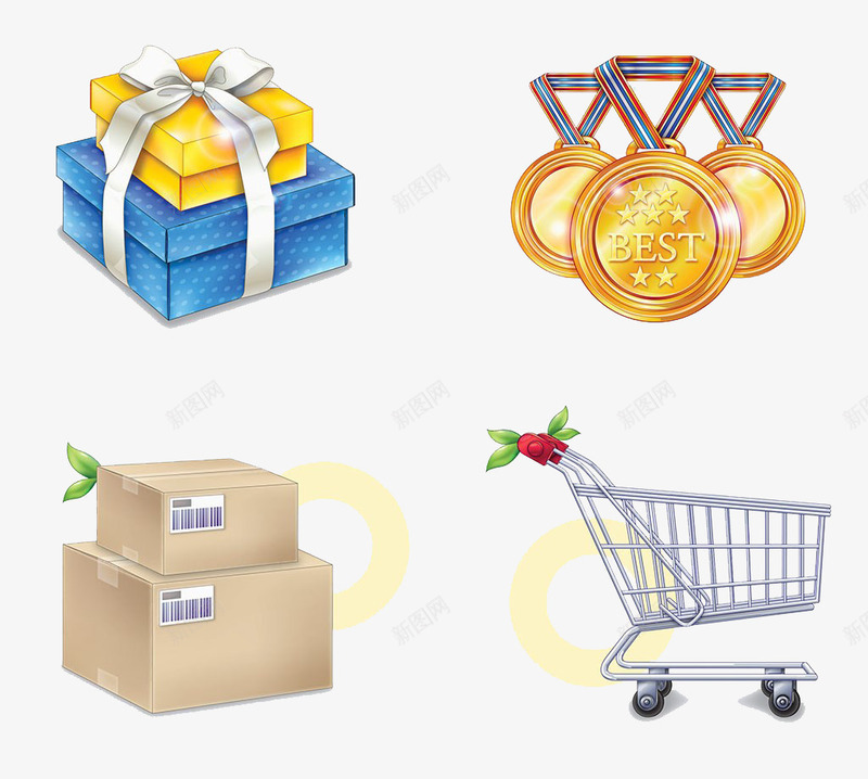 手绘礼品png免抠素材_新图网 https://ixintu.com 卡通手绘 奖箱 盒子 礼品 礼物 箱子 获奖