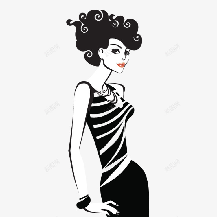 时尚性感女性png免抠素材_新图网 https://ixintu.com 性感 时尚 购物达人