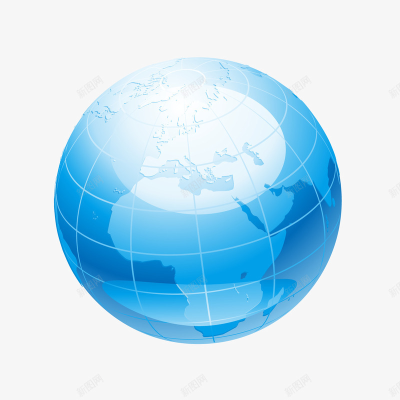 世界环境日蓝色地球png免抠素材_新图网 https://ixintu.com 世界环境日 卡通地球 圆形地球 环保 背景装饰 蓝色地球