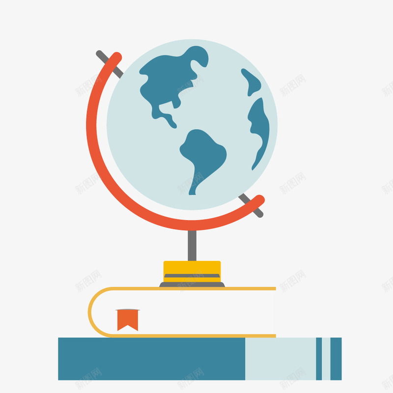 科学地理地球仪矢量图ai免抠素材_新图网 https://ixintu.com 图书 地球仪 地理 科学 矢量图