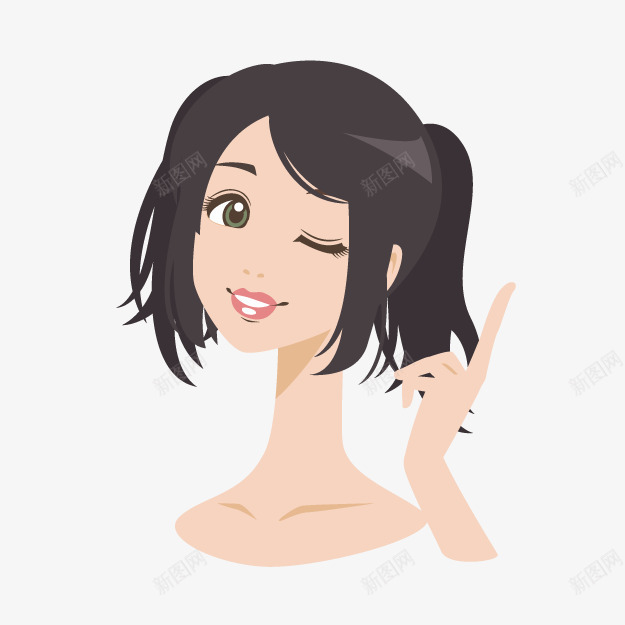 可爱女孩png免抠素材_新图网 https://ixintu.com 动漫 卡通女孩 卡通女性 发型展示 发型模特 可爱女孩 女孩 女性 女性发型 女性模特 手绘女孩