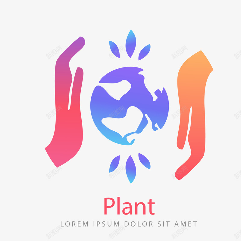 彩色创意手掌保护地球元素png免抠素材_新图网 https://ixintu.com 保护 创意 卡通插画 叶子 彩色 手掌
