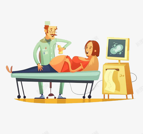 做B超的女子png免抠素材_新图网 https://ixintu.com 卡通 呵护子宫 女性 子宫 孕妇 孕育生命 盆底胎儿