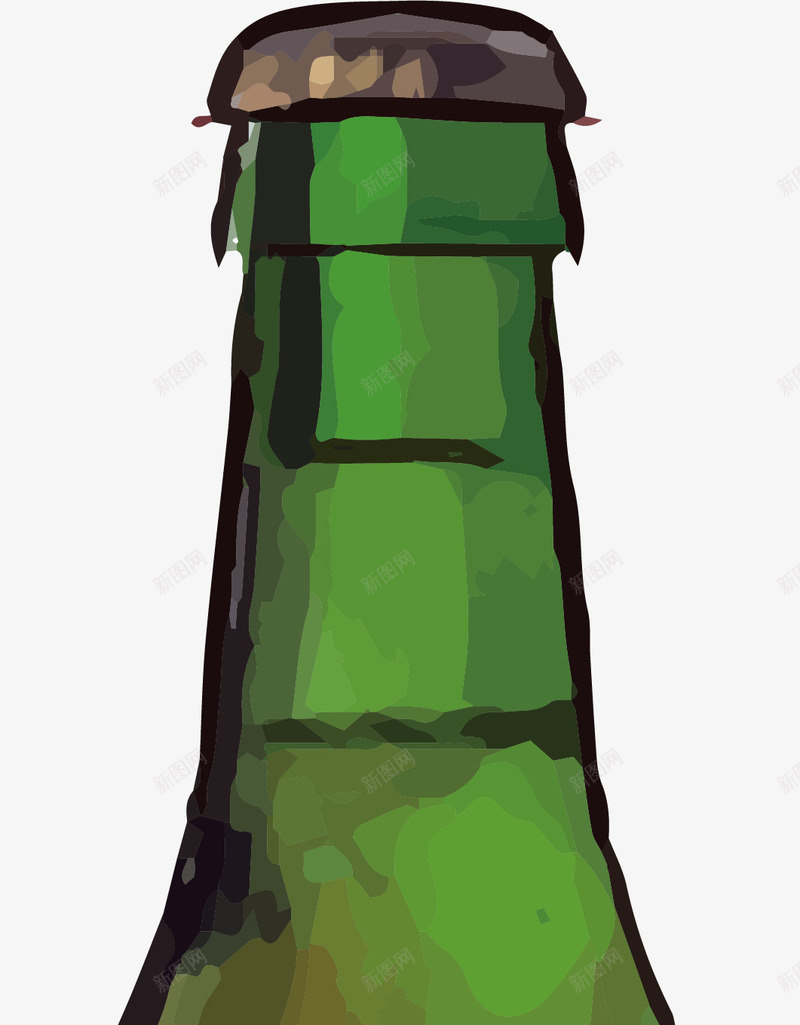 绿色卡通啤酒瓶矢量图ai免抠素材_新图网 https://ixintu.com 啤酒 啤酒瓶 多款酒瓶 彩色 手绘 瓶子 绿色酒瓶 设计 酒类 饮料 矢量图