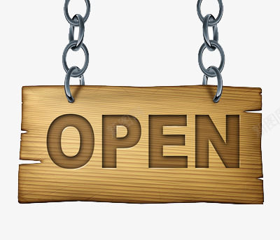 open店铺开张的挂的标牌png免抠素材_新图网 https://ixintu.com ope open 店铺 开张 标牌