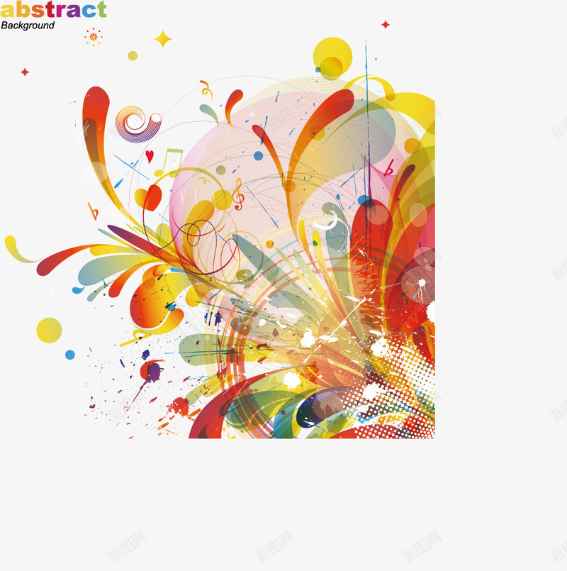 时尚炫彩花朵花纹png免抠素材_新图网 https://ixintu.com 唯美 喷溅 底纹背景 彩色 梦幻背景 梦幻花朵 梦幻花纹 水彩墨迹 花朵 花纹