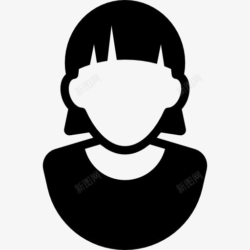 年轻女士短头发图标png_新图网 https://ixintu.com 人 女性用户 用户的头像 用户配置文件