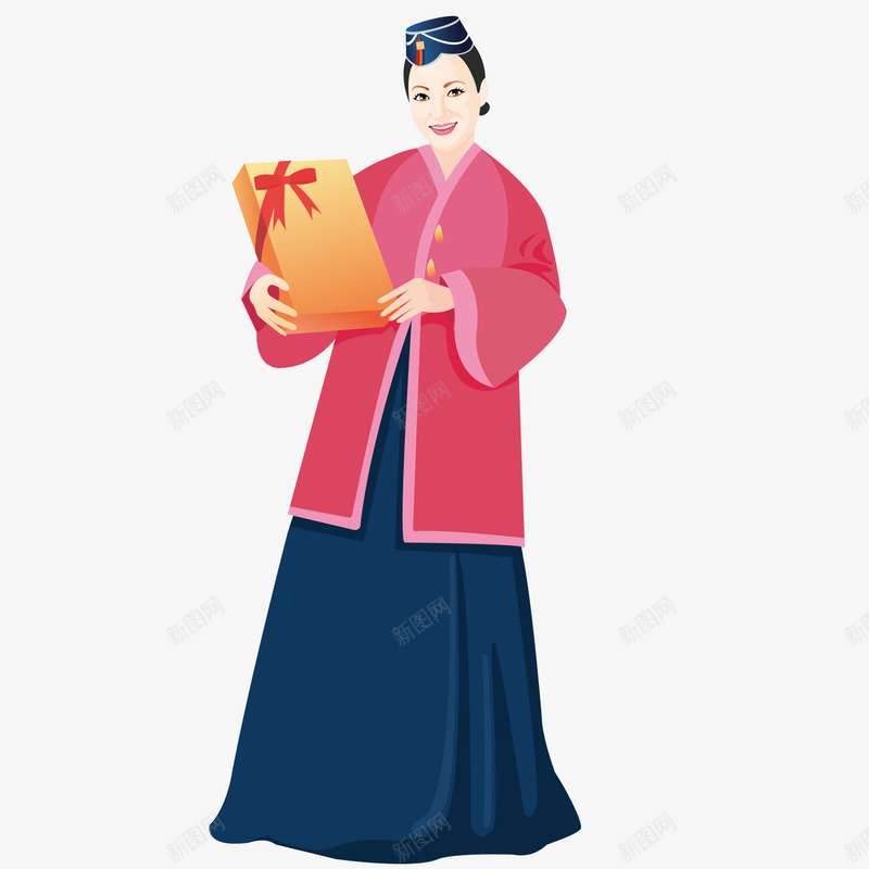 朝鲜传统服饰中年女性png免抠素材_新图网 https://ixintu.com 中年女性 传统 朝鲜