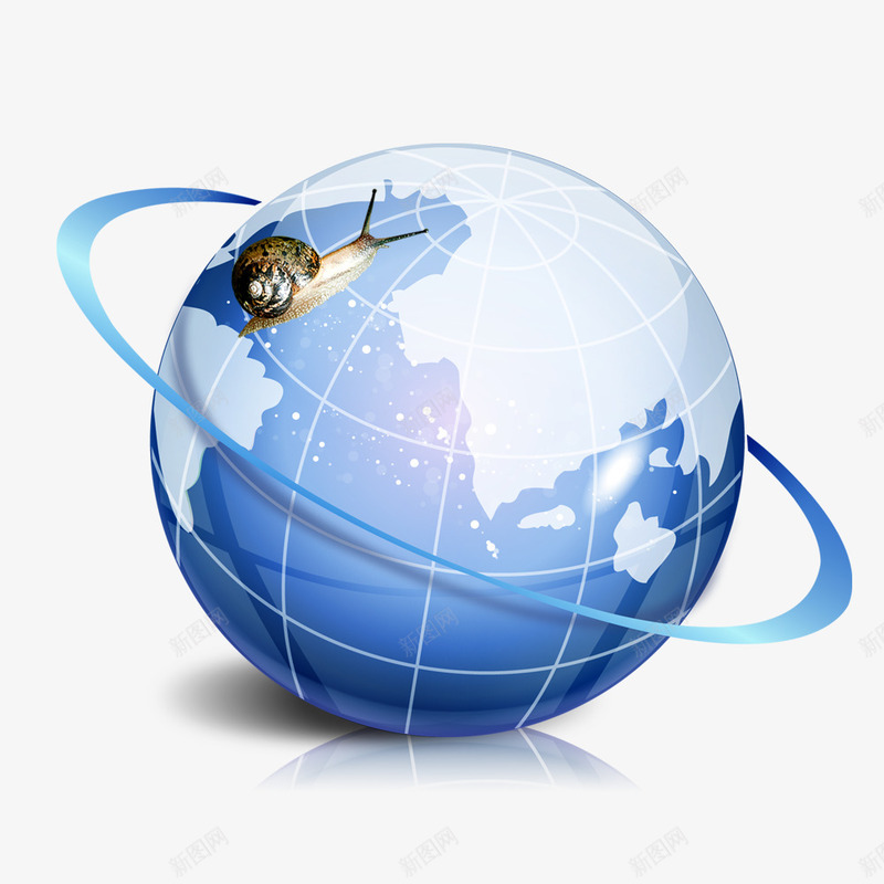 地球轨道psd免抠素材_新图网 https://ixintu.com 地球 旋转 星球 蜗牛 轨道