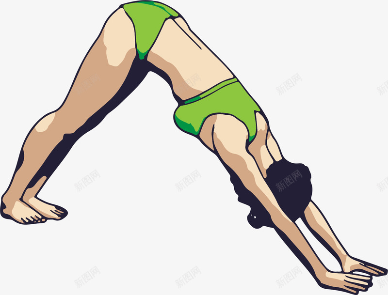 做瑜伽的女孩矢量图ai免抠素材_新图网 https://ixintu.com 健身 卡通手绘 女士 女孩 女性 女生 水彩 瑜伽 矢量图