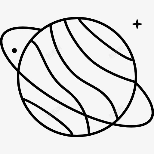 萨图恩图标png_新图网 https://ixintu.com 土星 地球 天文学 太阳系 科学