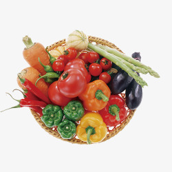 篮子水果蔬菜营养素材