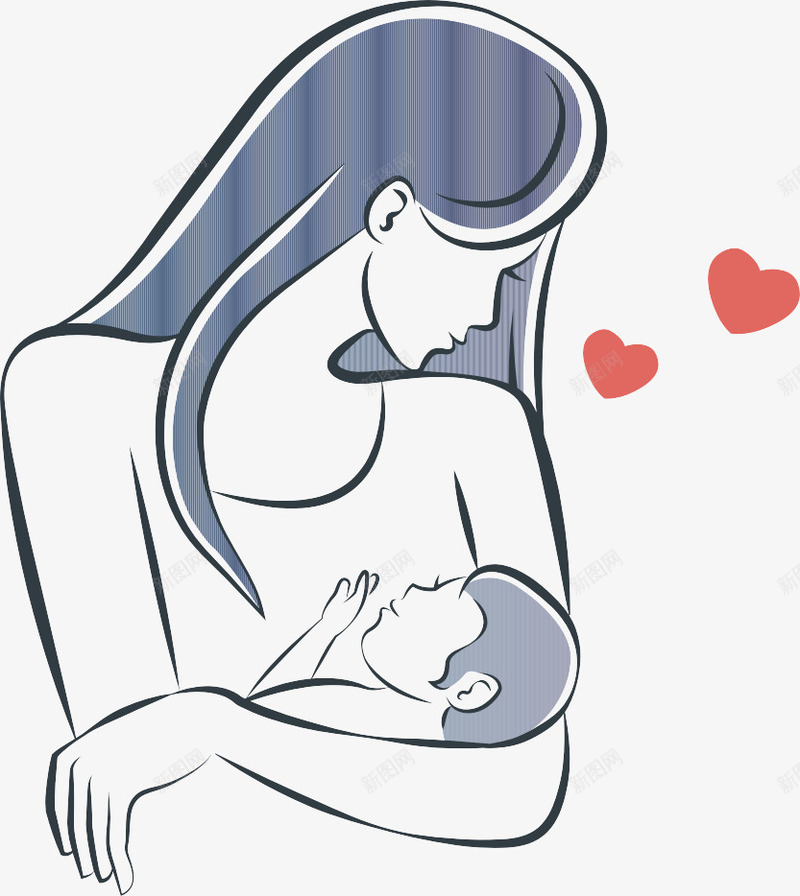 母婴插画图标png_新图网 https://ixintu.com 商标设计 女性节日Logo设计 妈妈 婴儿 插画 母亲节标志 母亲节海报logo 母婴绘画插画片 母婴绘画插画设计 母爱 绘画 节日标志图形 节日标志设计