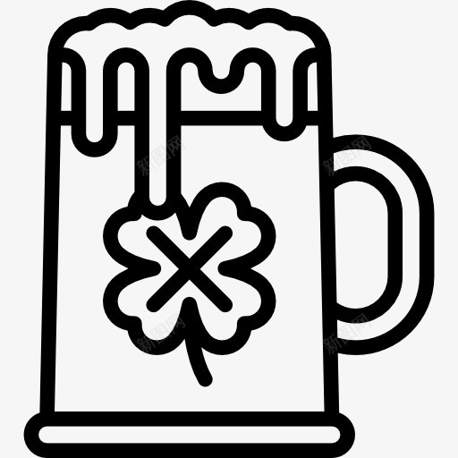 啤酒图标png_新图网 https://ixintu.com 三叶草 啤酒罐 圣博德 桶 酒吧 酒类 酒精 食品