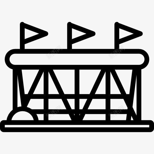 体育场图标png_新图网 https://ixintu.com 体育场的舞台 体育比赛 奥运会 建筑与城市
