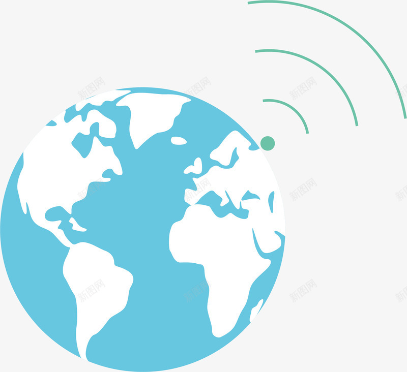地球信号矢量图ai免抠素材_新图网 https://ixintu.com 互联网底纹 信号 卡通底纹 地球 移动互联网底纹 透明底纹 矢量图