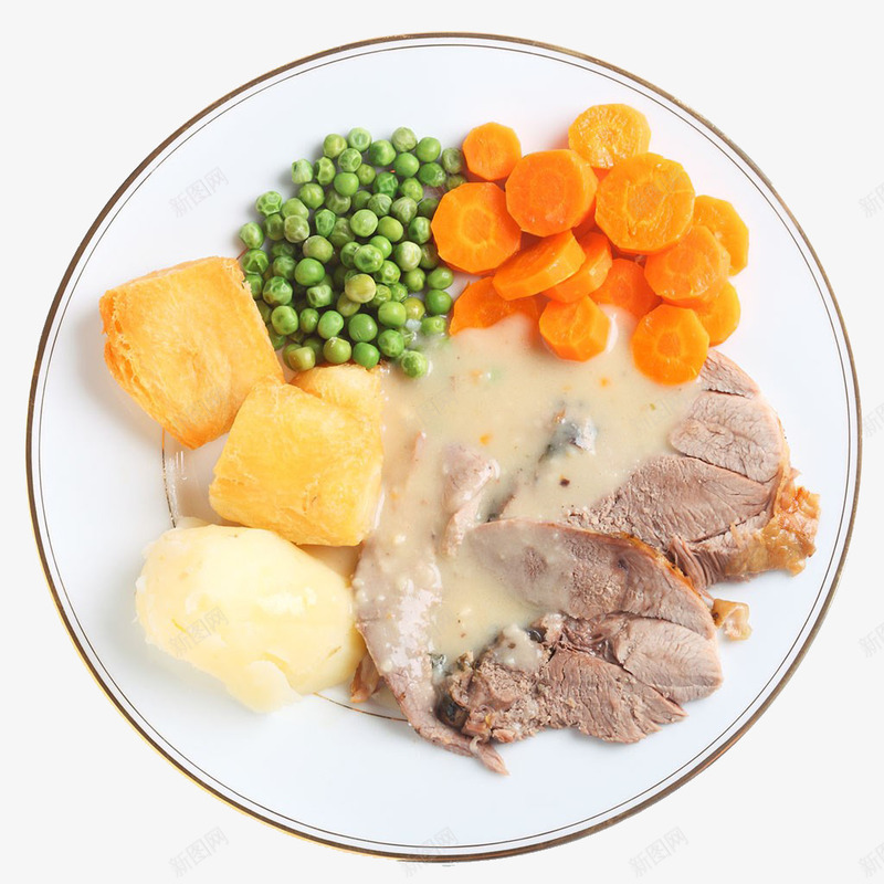 羊肉蔬菜沙拉png免抠素材_新图网 https://ixintu.com 减肥餐 土豆 实物 烤羊腿 烤羊腿肉片 盘子 羊羔 羊肉 羊肉切片 肉 胡萝卜 迷迭香