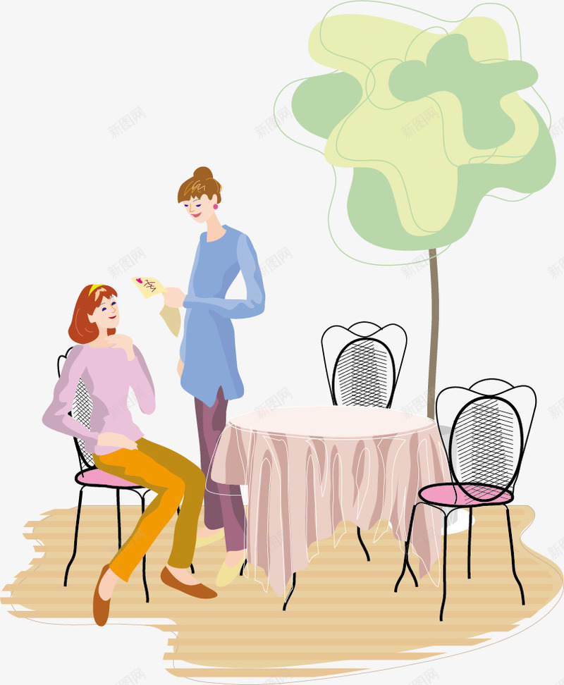交谈的女人png免抠素材_新图网 https://ixintu.com 交谈 女人 女性好友 闲谈