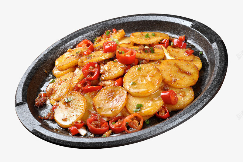铁板肉沫土豆片png免抠素材_新图网 https://ixintu.com 产品实物 土豆片 熟食 美味 肉沫 蔬菜 铁板