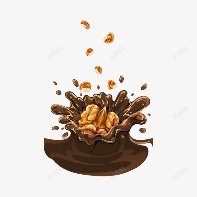 喷溅核桃奶png免抠素材_新图网 https://ixintu.com 喷溅 核桃 核桃仁 核桃奶 食物