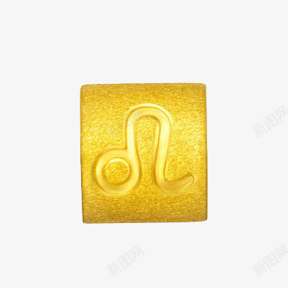周大福狮子座黄金转运珠png免抠素材_新图网 https://ixintu.com 产品实物 十二生肖 周大福 狮子座 珠宝 童趣 转运珠 黄金