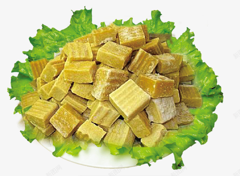 一盘冻豆腐png免抠素材_新图网 https://ixintu.com 产品实物 材料 火锅食材 美食 蔬菜 豆腐