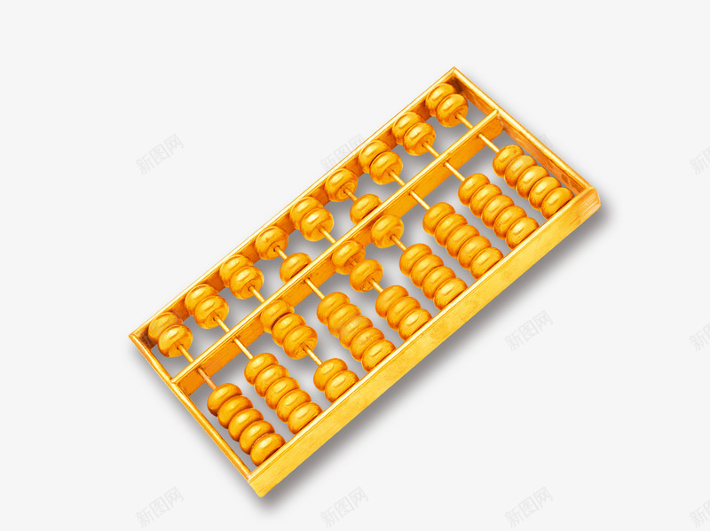 黄金算盘png免抠素材_新图网 https://ixintu.com 商业 算盘 黄金