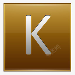 字母K金图标png_新图网 https://ixintu.com gold letter 信 黄金