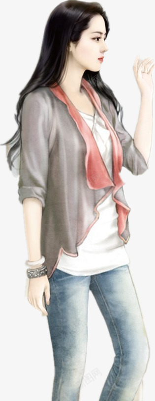 手绘商业职场女性png免抠素材_新图网 https://ixintu.com 商业 手绘 职场女性
