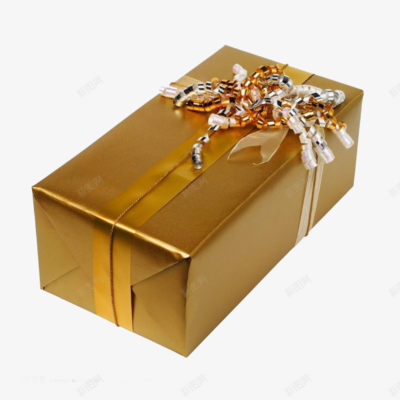 金色礼品包装盒盒型png免抠素材_新图网 https://ixintu.com 华丽包装 盒型 礼品包装盒 金色 长方形盒型贴图效果