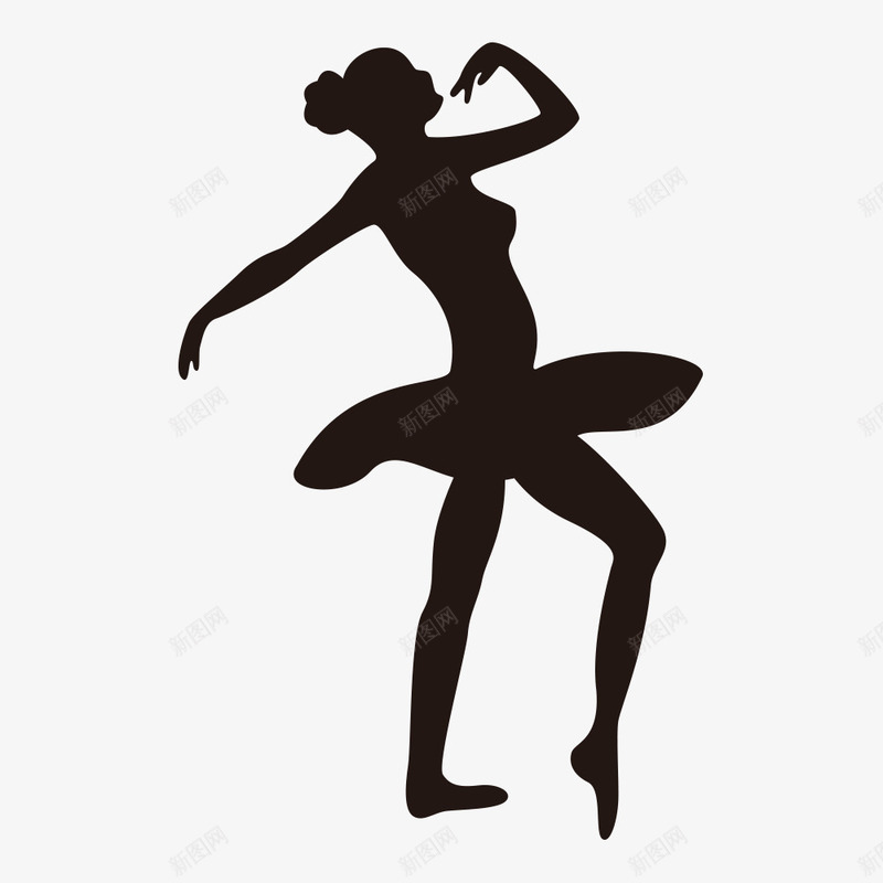 天鹅舞女性舞者剪影矢量图ai免抠素材_新图网 https://ixintu.com 剪影 天鹅舞 背光 舞蹈 芭蕾人物 芭蕾舞者 跳舞的人 矢量图