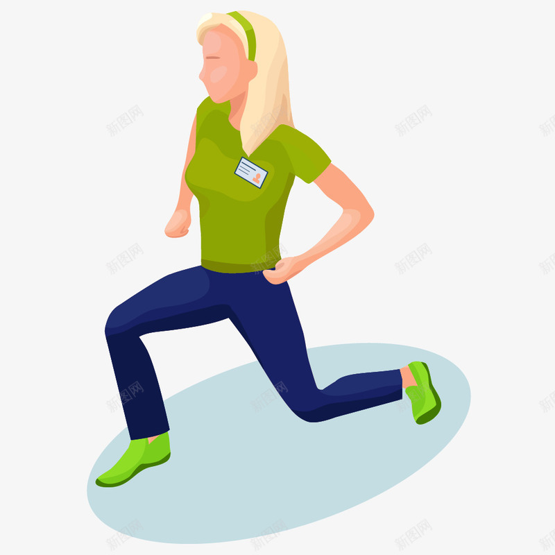 锻炼身体的卡通人物png免抠素材_新图网 https://ixintu.com 人物 健身 卡通人物 女人 女性 手绘人物 锻炼