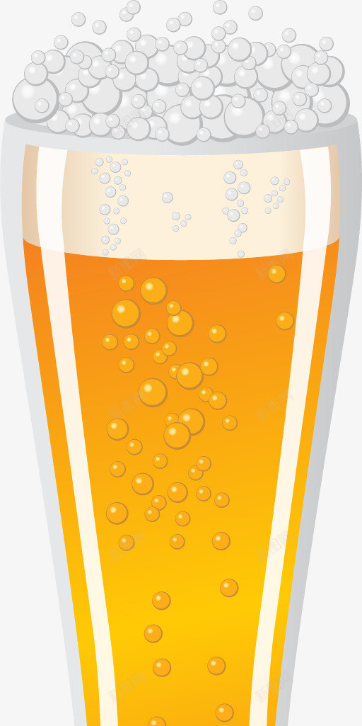 卡通啤酒png免抠素材_新图网 https://ixintu.com 卡通 啤酒 气泡