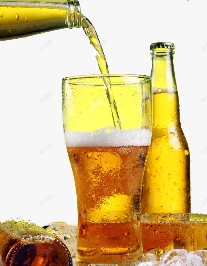 啤酒酒杯酒瓶png免抠素材_新图网 https://ixintu.com 啤酒 酒杯 酒瓶 饮料