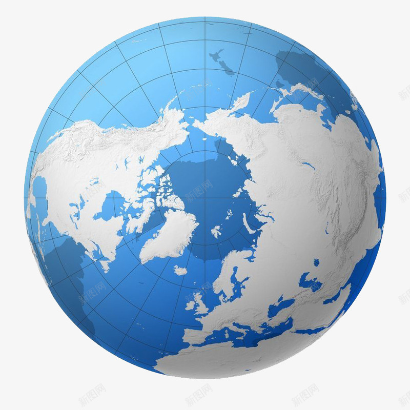 带经纬线的蓝色海洋白色陆地地球png免抠素材_新图网 https://ixintu.com 地球 地球经纬线 带经纬线 带经纬线的蓝色海洋白色陆地地球装饰矢量图案免费下载 白色陆地 矢量图案 蓝色海洋 装饰