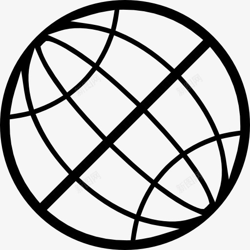 网格图标png_新图网 https://ixintu.com 圆形的星球 地球 地球网格 接口 球 网格
