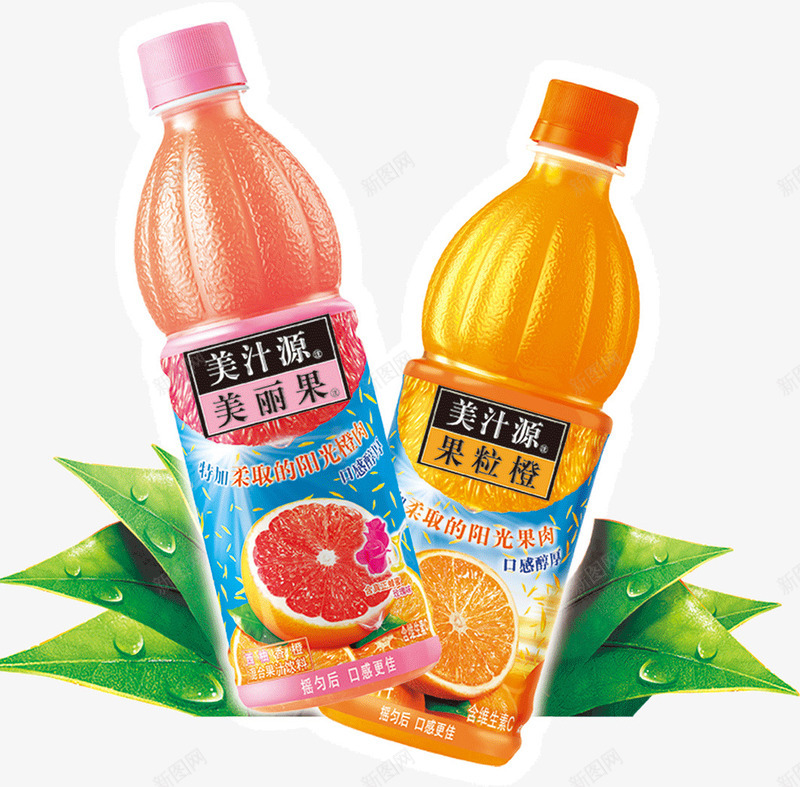 美汁源png免抠素材_新图网 https://ixintu.com 夏日 畅饮 饮料