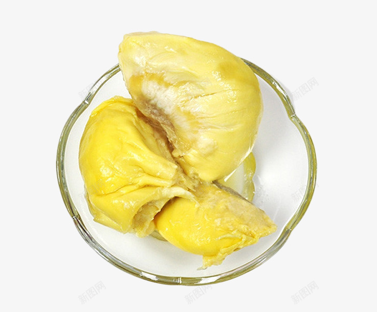 美味的榴莲片png免抠素材_新图网 https://ixintu.com 免抠素材榴莲 新鲜的榴莲图片 榴莲肉图片 盘子中的榴莲图片