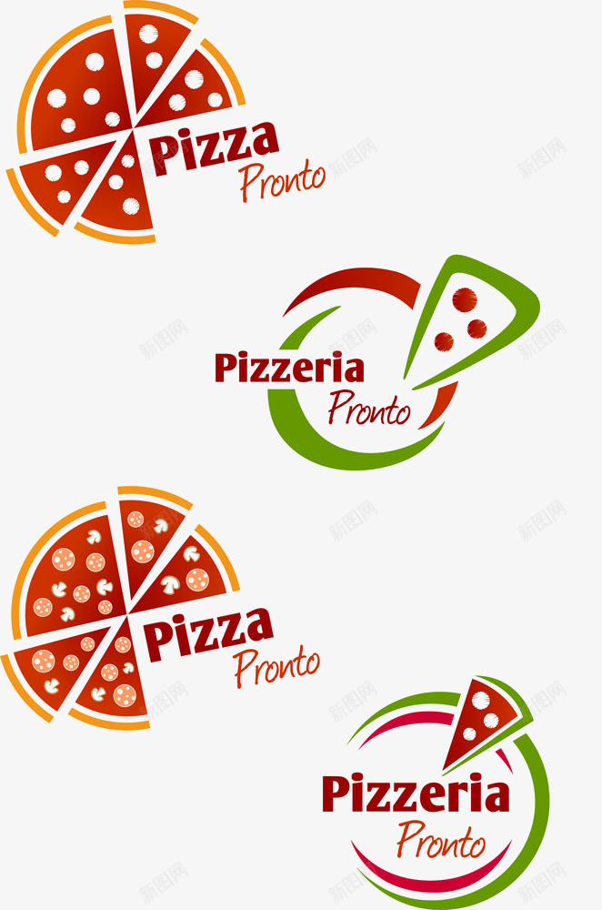 披萨拼图标志png_新图网 https://ixintu.com 国外食品 披萨 西方面点