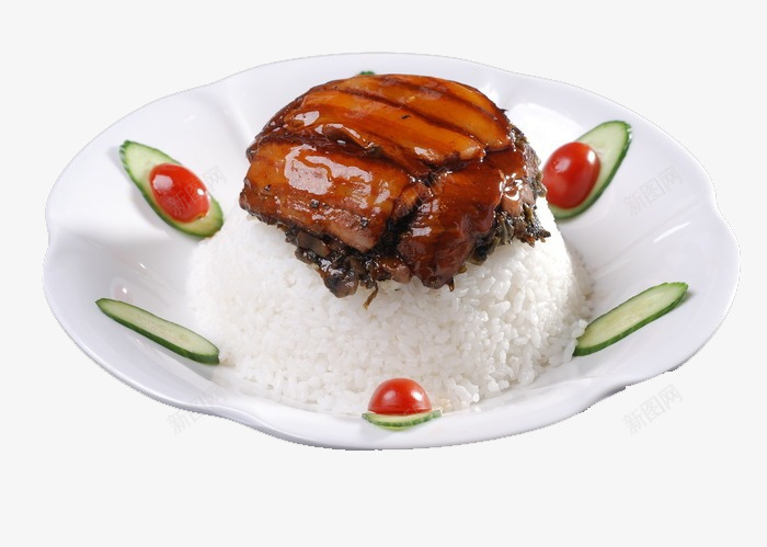 梅菜扣肉盖饭png免抠素材_新图网 https://ixintu.com 扣肉盖饭 梅菜 美味食品