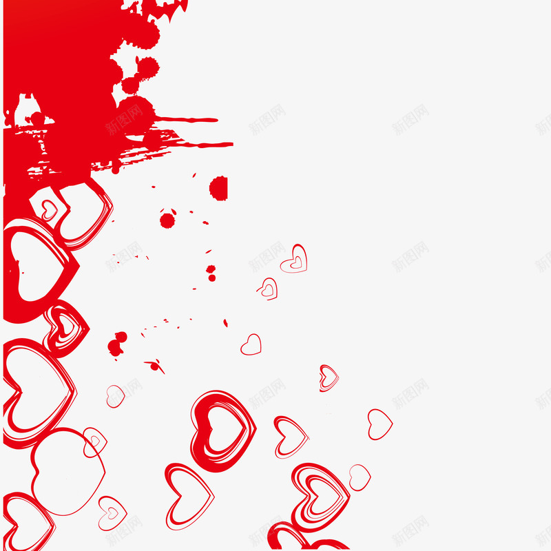 红色墨迹心形背景png免抠素材_新图网 https://ixintu.com 墨迹心形背景 红色墨迹心形背景 红色墨迹心形背景免费png下载 红色墨迹心形背景矢量素材