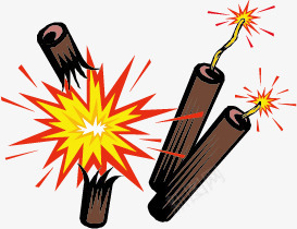 爆竹png免抠素材_新图网 https://ixintu.com 喜庆 新年 火炮子 爆炸 爆竹