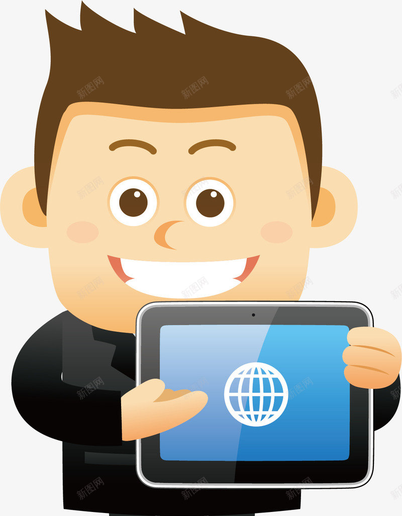 网络销售员矢量图ai免抠素材_新图网 https://ixintu.com 优秀推销员 卡通 卡通人物推销员 卡通推销员 推销 推销员 网络 食品推销员 矢量图