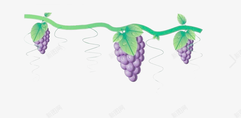背景葡萄架png免抠素材_新图网 https://ixintu.com 卡通背景图片 图片葡萄架 紫色的葡萄图片 装饰图案葡萄