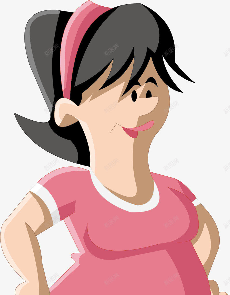 胖女人健身手绘人物png免抠素材_新图网 https://ixintu.com 健身手绘人物 减肥 出行插画 大胖子 小人场景 锻炼 锻炼小人