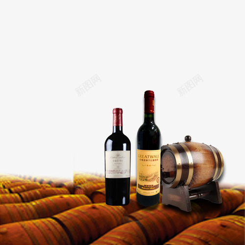 长城葡萄酒广告牌png免抠素材_新图网 https://ixintu.com 产品实物 绸缎 莫妮长城红酒 葡萄 酒瓶 长城葡萄酒