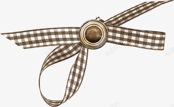 格子蝴蝶结png免抠素材_新图网 https://ixintu.com 服饰装饰品 衣服装饰 衣领 装饰图案