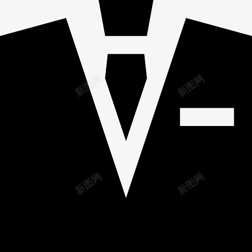 适合图标png_新图网 https://ixintu.com 优雅 时尚 衣服 西装 领带