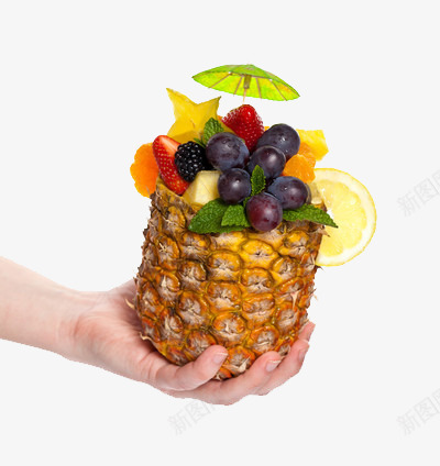 菠萝风味png免抠素材_新图网 https://ixintu.com 水果 热带 葡萄