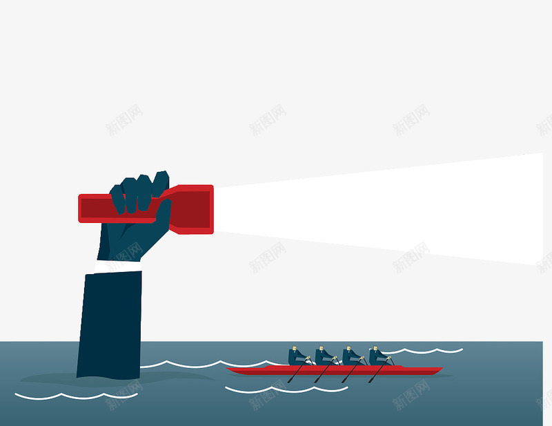 扁平风插图海中手电光线照亮前路png免抠素材_新图网 https://ixintu.com 光线照亮 前路 商务插图 扁平风插图 手电 手电灯光 海中